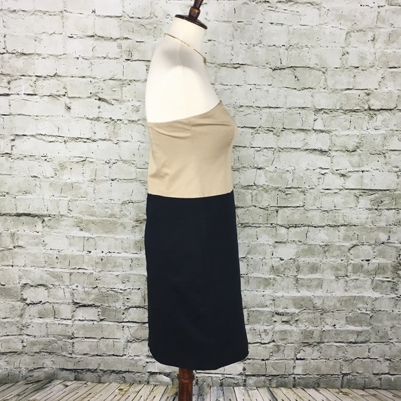 Theory Trela Colorblock Khaki & Navy Dress NWT - Picture 4 of 8